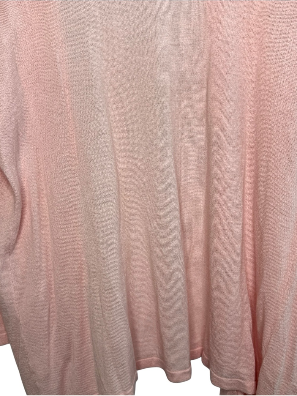 NWT Chico's Soft Pink Ruffle Open Front Cardigan Size Large - Picture 10 of 12